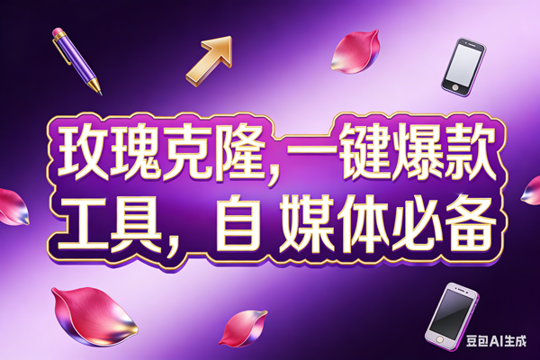 (17695期)玫瑰克隆工具,ai鲁大魔,自媒体必备神器,一键爆款,详细教程。-星空网创资源