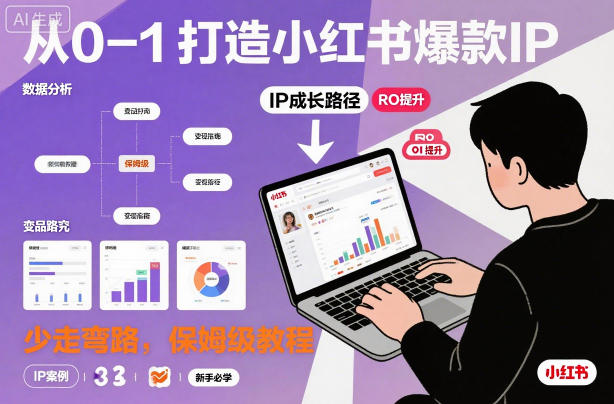 从0-1如何打造一个小红书爆款IP,少走弯路,保姆级教程-星空网创资源