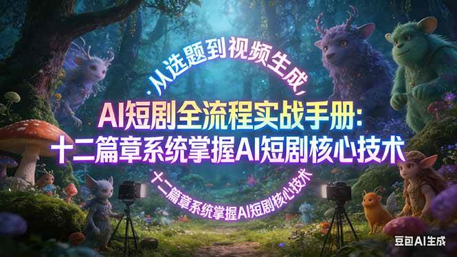 (17620期)AI 短剧全流程实战手册:从选题到视频生成,十二篇章系统掌握 AI 短剧核心技术-星空网创资源
