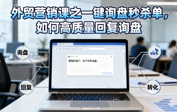 外贸营销课之一键询盘秒杀单,如何高质量回复询盘-星空网创资源