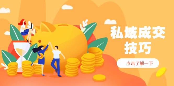 私域成交技巧,帮你从入门到精通,破解四大痛点,快速变现,轻松收钱-星空网创资源