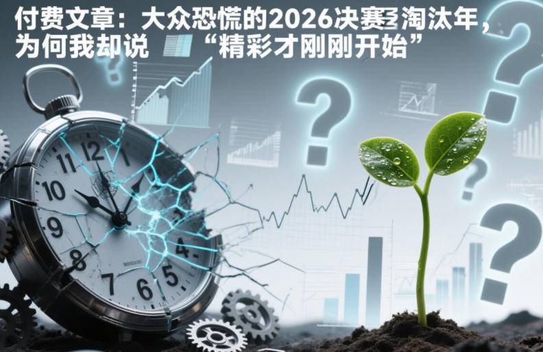 付费文章:大众恐慌的2026决赛淘汰年,为何我却说“精彩才刚刚开始”?-星空网创资源