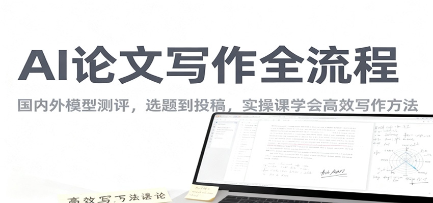 AI论文写作全流程，国内外模型测评，选题到投稿，实操课学高效写作方法-星空网创资源