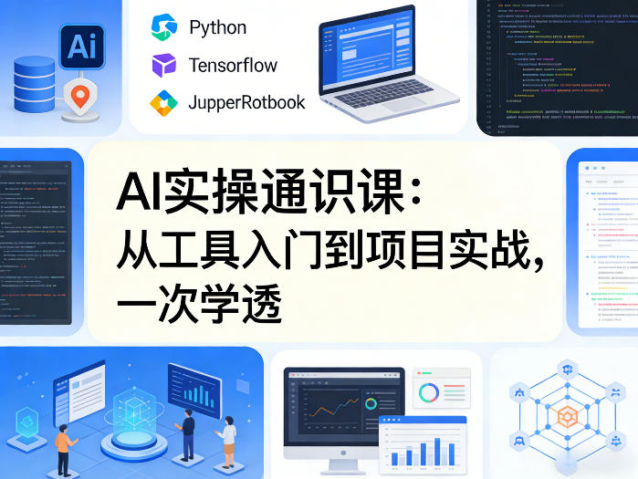 AI实操通识课,从工具入门到项目实战,一次学透-星空网创资源