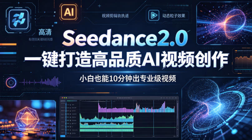 Seedance2.0一键打造高品质AI视频创作,小白也能10分钟出专业级视频-星空网创资源