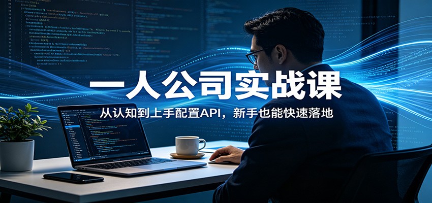 一人公司实战课：从认知到上手配置API，新手也能快速落地-星空网创资源
