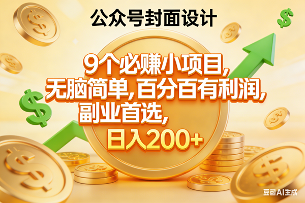 (17392期)9个必赚小项目,无脑简单,百分百有利润,副业首选,日入300+ (17392期)9个必赚小项目,无脑简单,百分百有利润,副业首选,日入300+