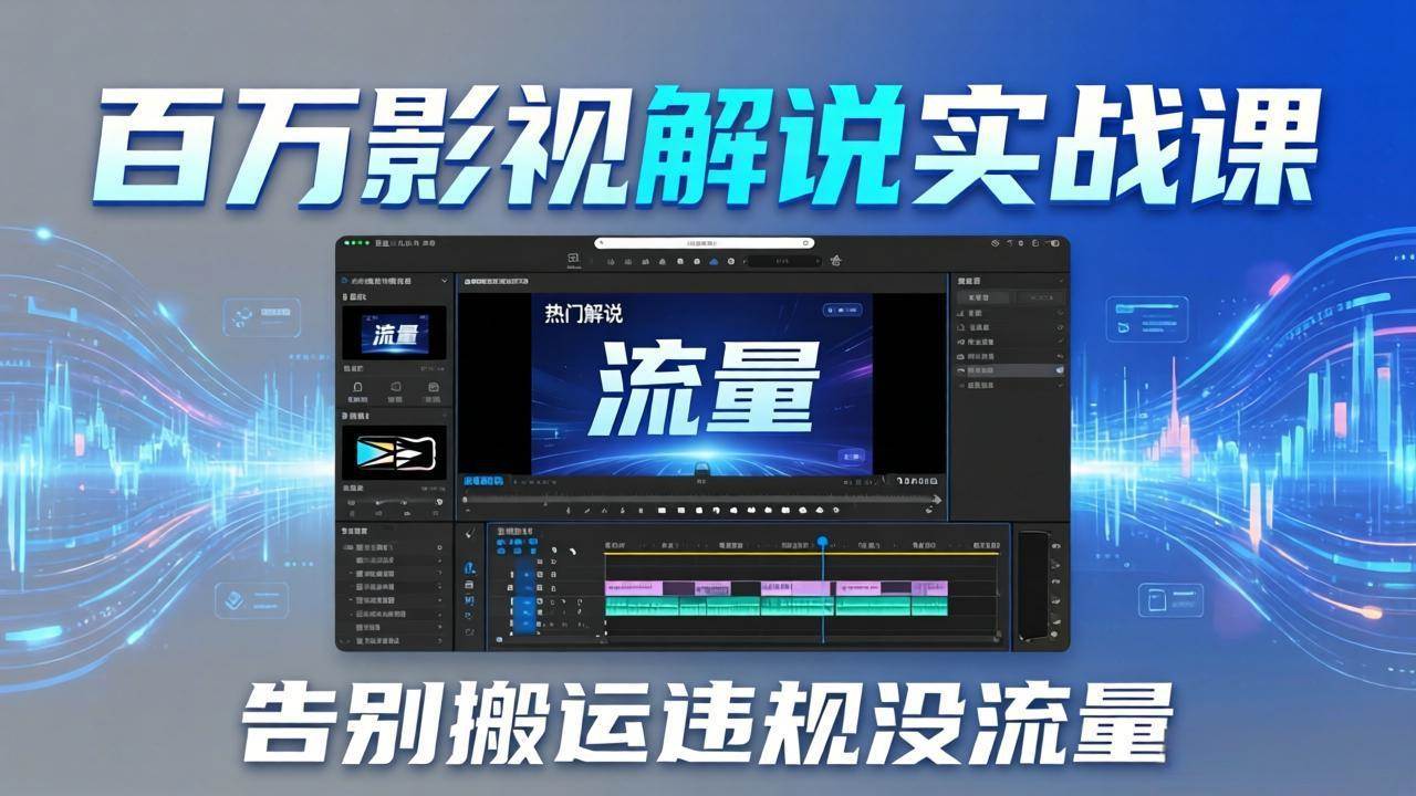 （17877期）百万影视解说实战课：告别搬运违规没流量，AI文案+配音+剪映，做出能上热门的解说视频-星空网创资源