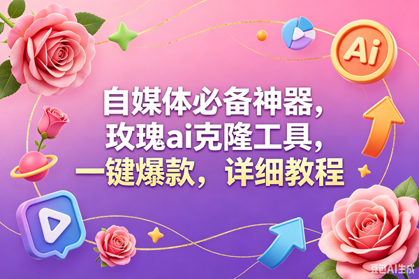 (18852期)玫瑰克隆工具,一键爆款ai,自媒体必备神器,50多个功能,详细教程-星空网创资源