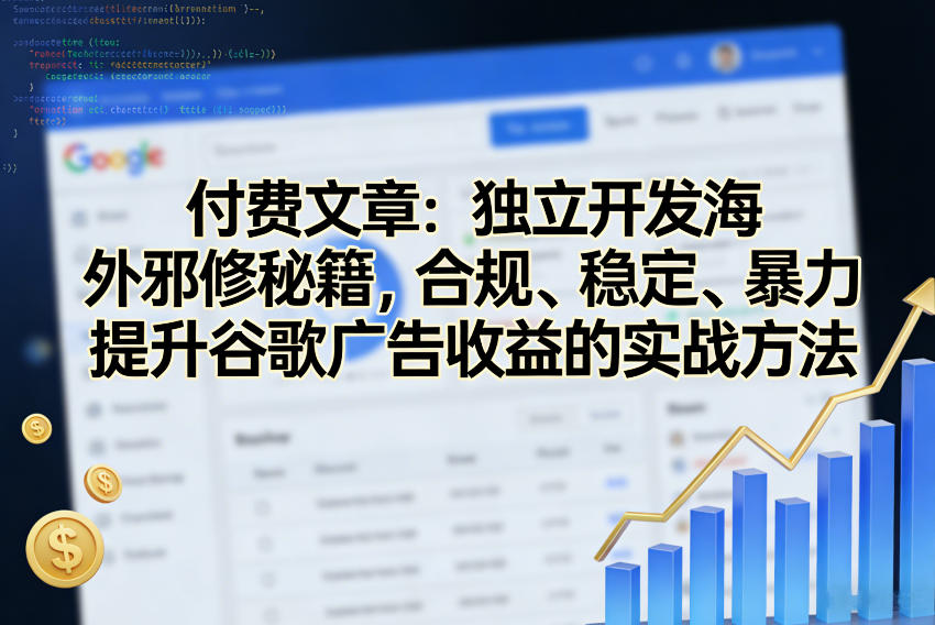 付费文章：独立开发海外邪修秘籍，合规、稳定、暴力提升谷歌广告收益的实战方法-星空网创资源
