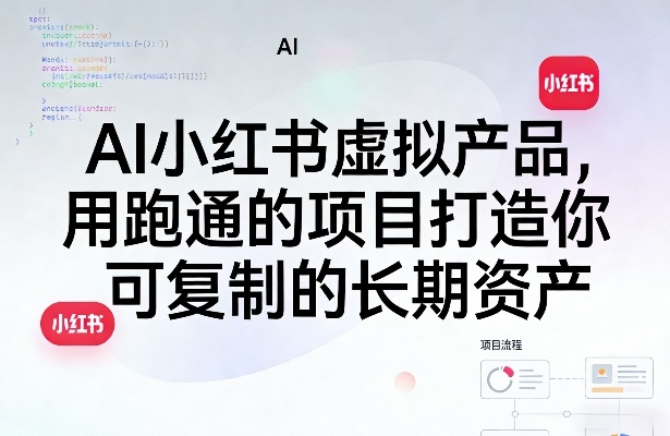 AI小红书虚拟产品,用跑通的项目打造你可复制的长期资产-星空网创资源