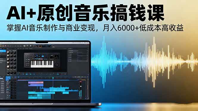 (16324期)AI+原创音乐搞钱课:掌握AI音乐制作与商业变现,月入6000+低成本高收益-星空网创资源