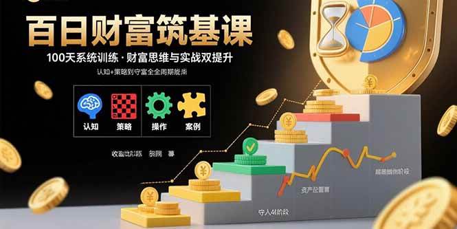 (15874期)百日财富筑基课:认知+策略+实操+案例拆解 实现从创富到守富全周期能力-星空网创资源