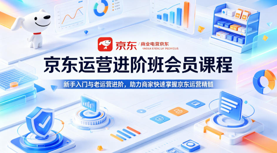 京东运营进阶班会员课程，新手入门与老运营进阶，助力商家快速掌握京东运营精髓-星空网创资源