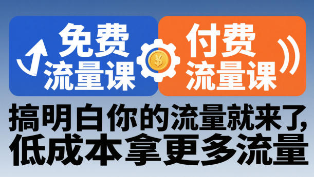 拼多多免费流量课+付费流量课，搞明白你的流量就来了，低成本拿更多流量-星空网创资源