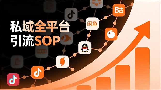 私域全平台引流SOP,抖音/快手/小红书/微信/QQ/B站/闲鱼等,技术合集,高效转化公域流量-星空网创资源