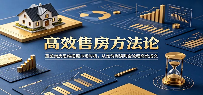 高效售房方法论：重塑卖房思维把握市场时机，从定价到谈判全流程高效成交-星空网创资源