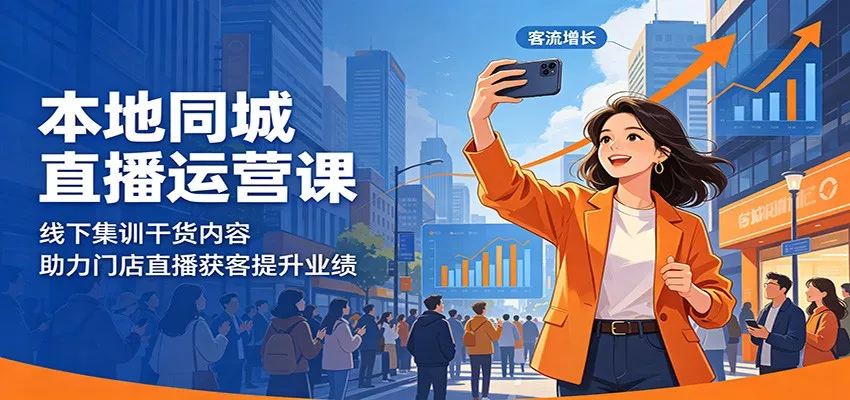 本地同城直播运营课：线下集训干货内容，助力门店直播获客提升业绩-星空网创资源