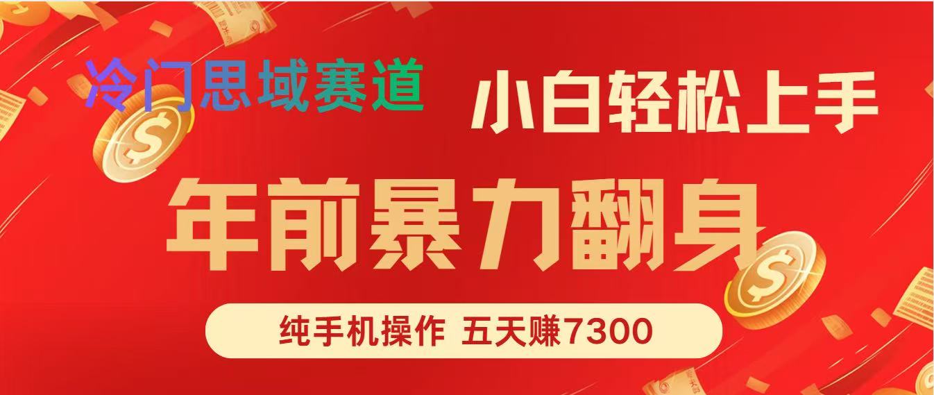 年前爆火项目，5天赚了7300-星空网创资源