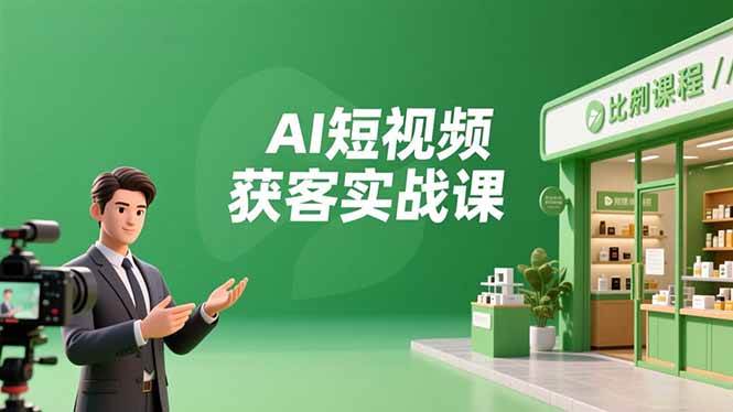 （16747期）AI短视频获客实战课，数字人创作、实体行业应用、精准引流，30天获取客源月入6万+-星空网创资源