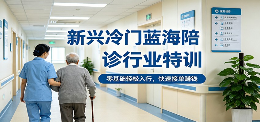 新兴冷门蓝海陪诊行业特训，零基础轻松入行，快速接单赚钱-星空网创资源