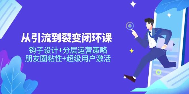从引流到裂变闭环课:钩子设计+分层运营策略,朋友圈粘性+超级用户激活-星空网创资源
