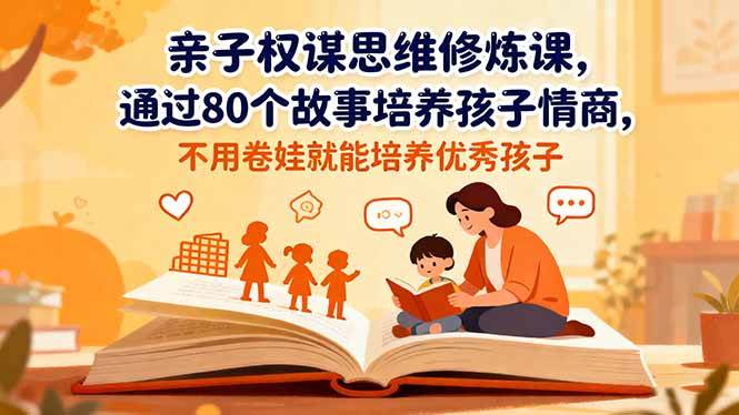 (16455期)亲子权谋思维修炼课,通过80个故事培养孩子情商,不用卷娃就能培养优秀孩子-星空网创资源