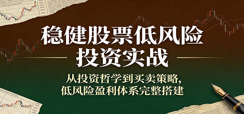 稳健股票低风险投资实战：从投资哲学到买卖策略，低风险盈利体系完整搭建-星空网创资源