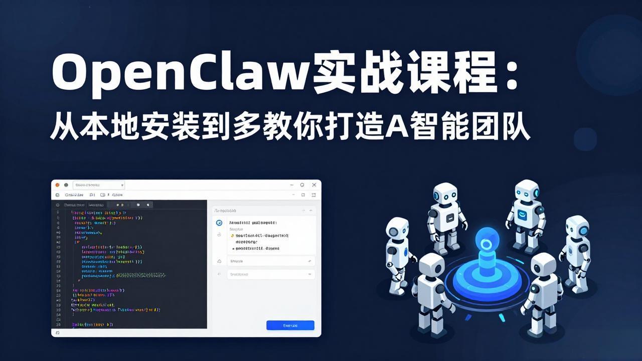 OpenClaw实战课程:从本地安装到多Agent协同,手把手教你打造AI智能团队-星空网创资源