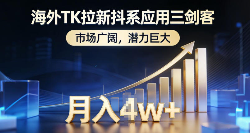 海外TK拉新抖系应用三剑客,市场广阔,潜力巨大,月入1w+-星空网创资源