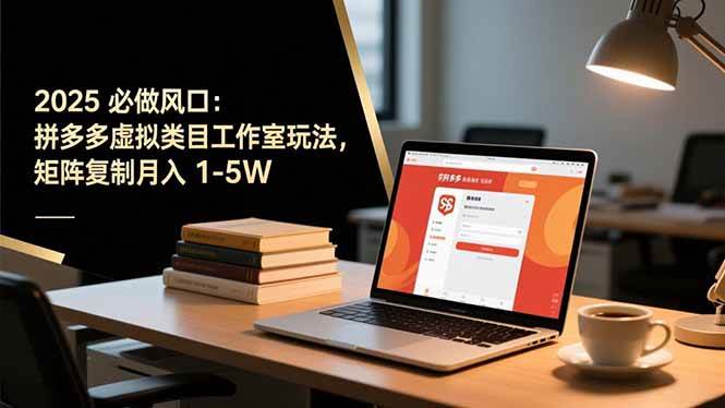 (16594期)2025 必做风口:拼多多虚拟类目工作室玩法,矩阵复制月入 1-5W-星空网创资源