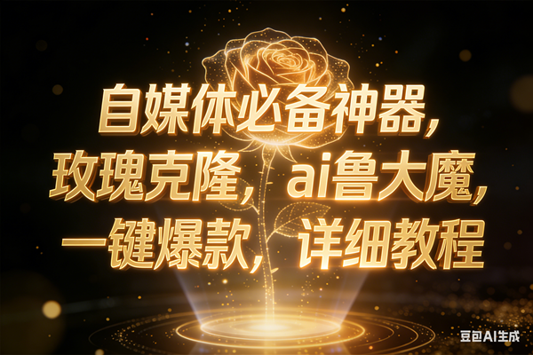 (17059期)玫瑰克隆神器,ai鲁大魔,自媒体必备神器,一键爆款,详细教程 (17059期)玫瑰克隆神器,ai鲁大魔,自媒体必备神器,一键爆款,详细教程