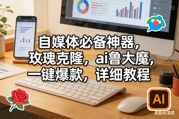 (17886期)玫瑰克隆软件,ai鲁大魔工具,自媒体必备神器,一键爆款,详细教程。-星空网创资源