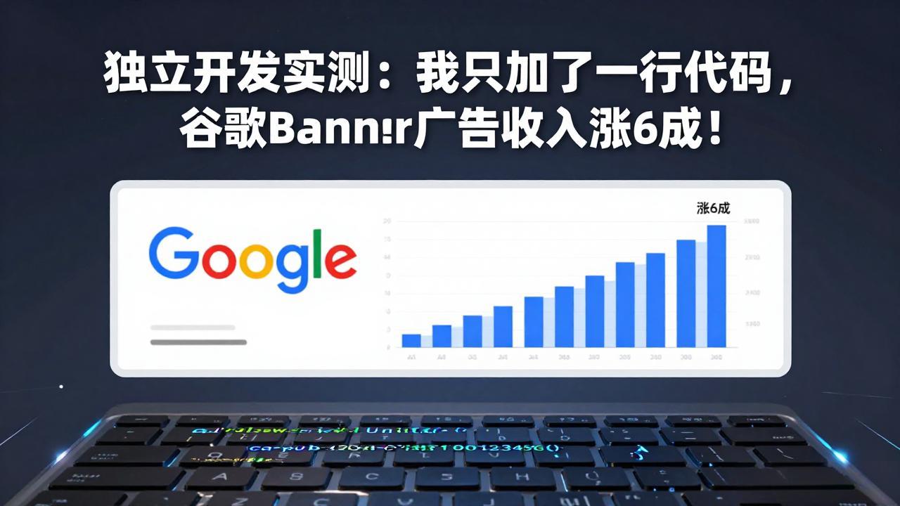 付费文章:独立开发实测:我只加了一行代码,谷歌Banner广告收入涨6成!-星空网创资源