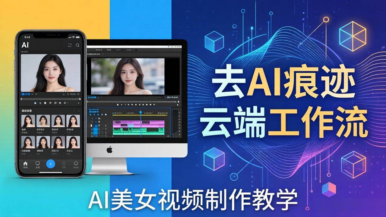 （17928期）AI美女视频制作教学：去AI痕迹，云端工作流出图，手机电脑均可，不需要配置-星空网创资源