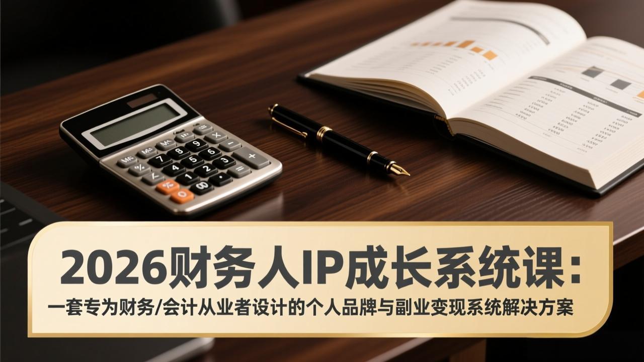 2026财务人IP成长系统课:一套专为财务/会计从业者设计的个人品牌与副业变现系统解决方案 2026财务人IP成长系统课:一套专为财务/会计从业者设计的个人品牌与副业变现系统解决方案
