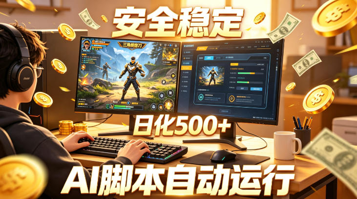 三角洲全自动挂G项目，AI脚本躺賺，日化500+，无需手动操作【揭秘】-星空网创资源