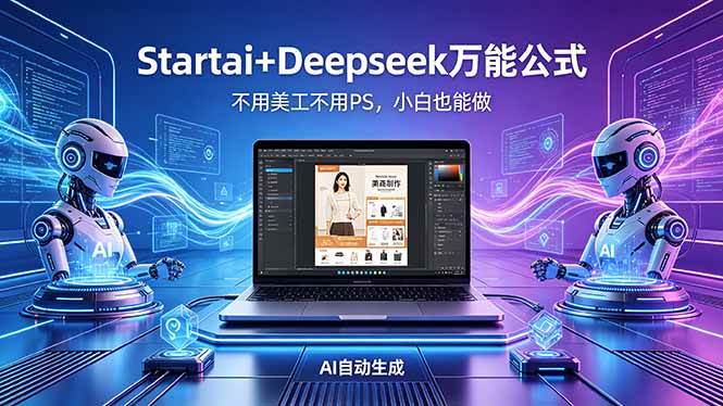 (18341期)AI自动做电商详情页:Startai+Deepseek万能公式,不用美工不用PS,小白也能做-星空网创资源