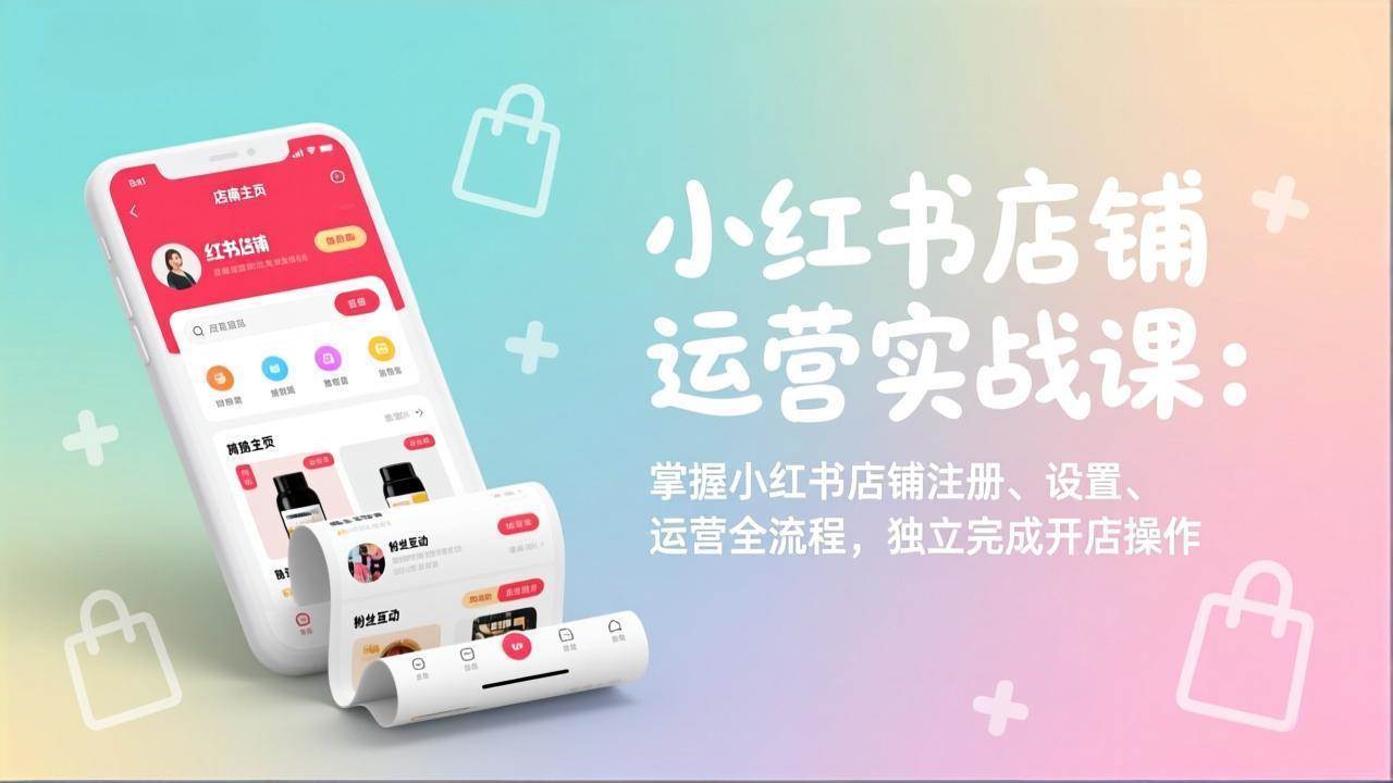 (17561期)小红书店铺运营实战课:掌握小红书店铺注册、设置、运营全流程,独立完成开店操作-星空网创资源
