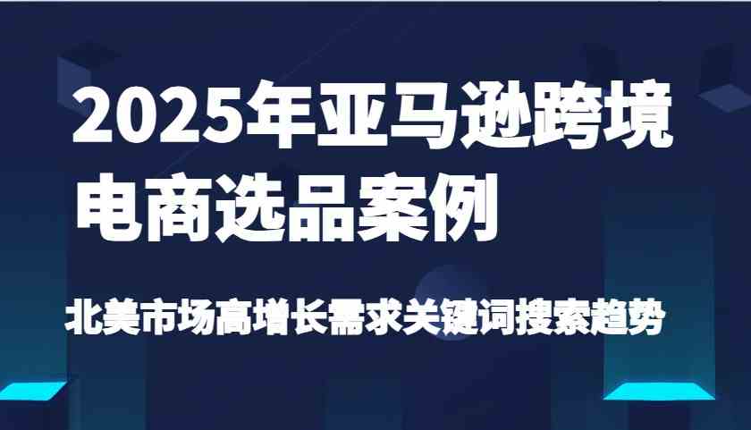 2025年亚马逊跨境电商选品案例-北美市场高增长需求关键词搜索趋势(更新)-星空网创资源