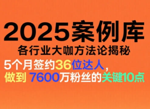 波波来了案例库，收录各行业大咖的方法论，各行业大咖方法论揭秘（更新2026年3月）-星空网创资源