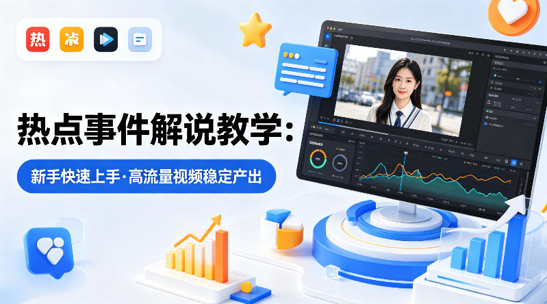 某大V的热点事件解说教学,新手也能快速上手,稳定产出高流量解说视频-星空网创资源