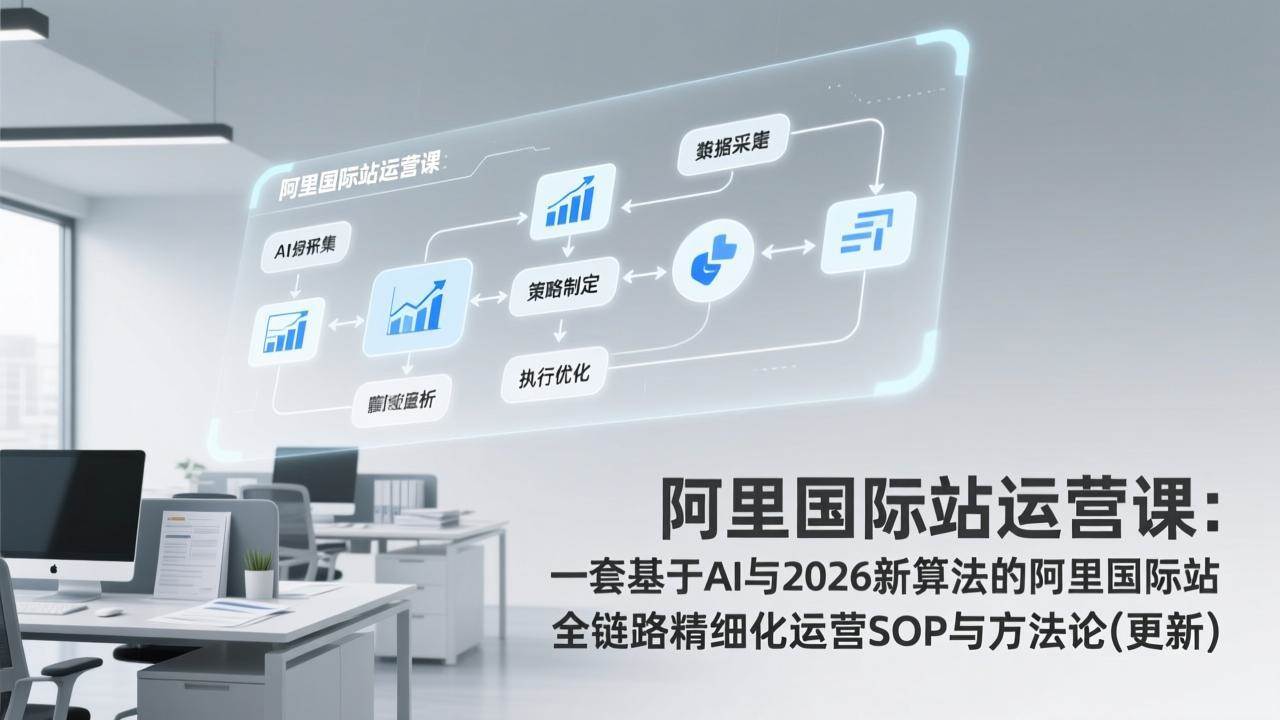 （17378期）阿里国际站运营课：一套基于AI与2026新算法的阿里国际站全链路精细化运营SOP与方法论(更新)-星空网创资源