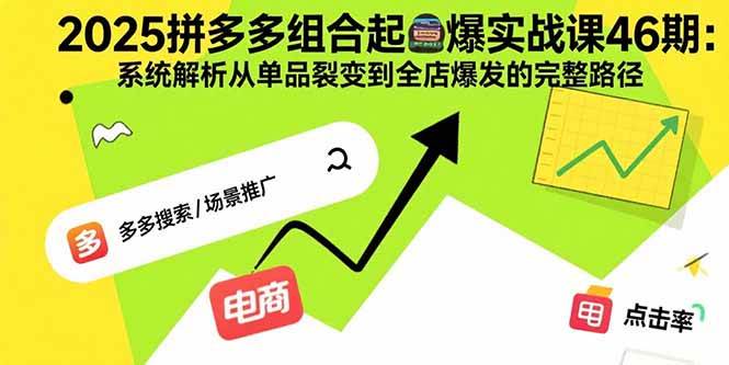 (15816期)2025拼多多组合起爆实战课46期:系统解析从单品裂变到全店爆发的完整路径-星空网创资源